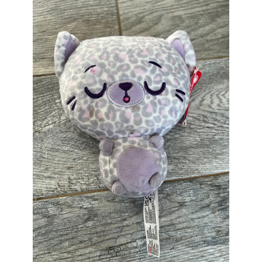 NWT Gund Drops Plush Stuffed Animals Gina Spots 6064806 Cheetah Purple Baby 8"